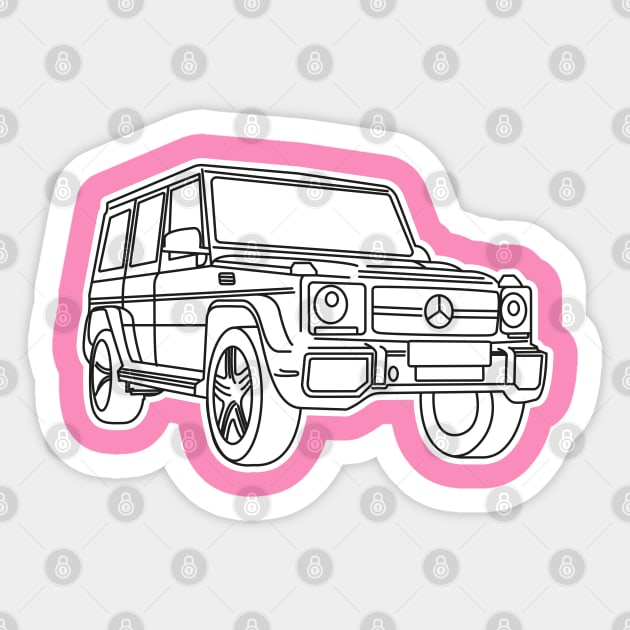 Mercedes Class G Sticker by LauralineM